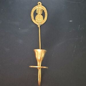Gold Pineapple Wall Candle Holder